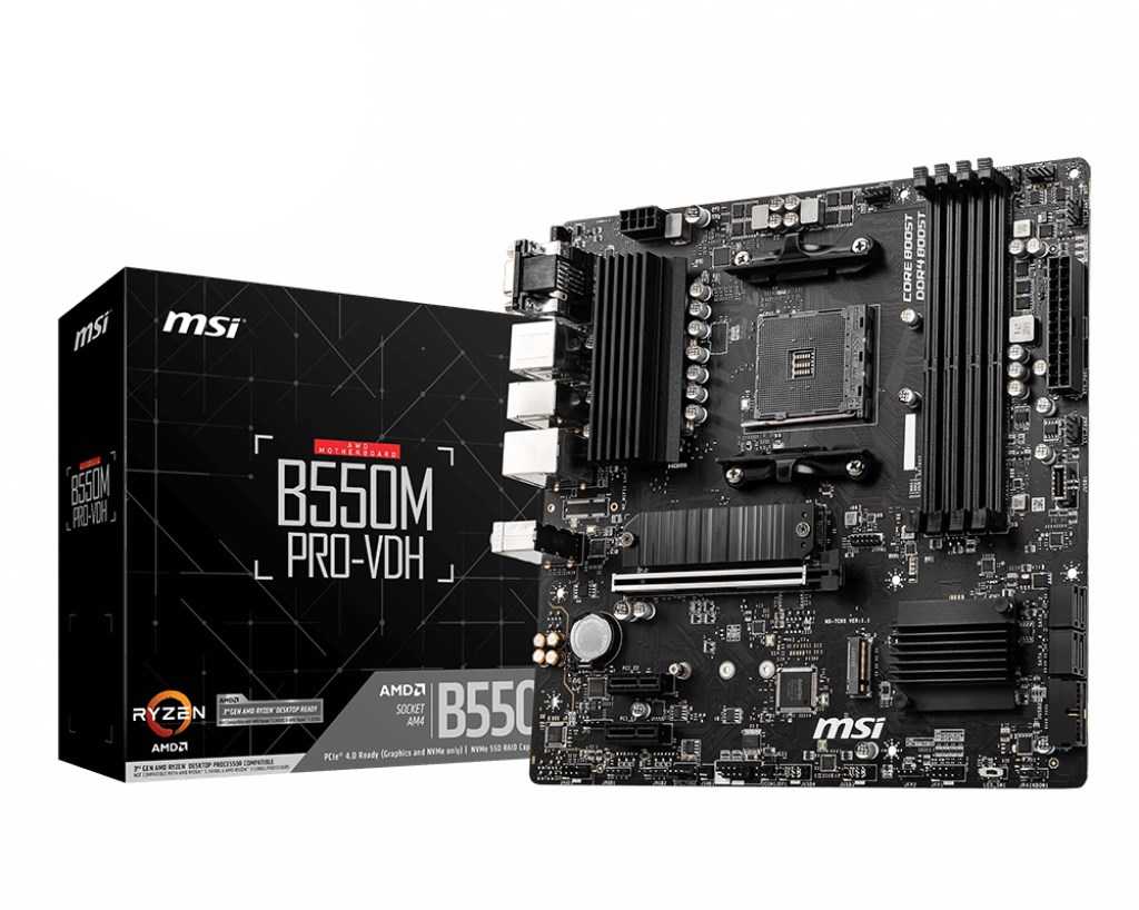 MSI B550M PRO-VDH AM4 4DDR4 HDMI/DP/VGA