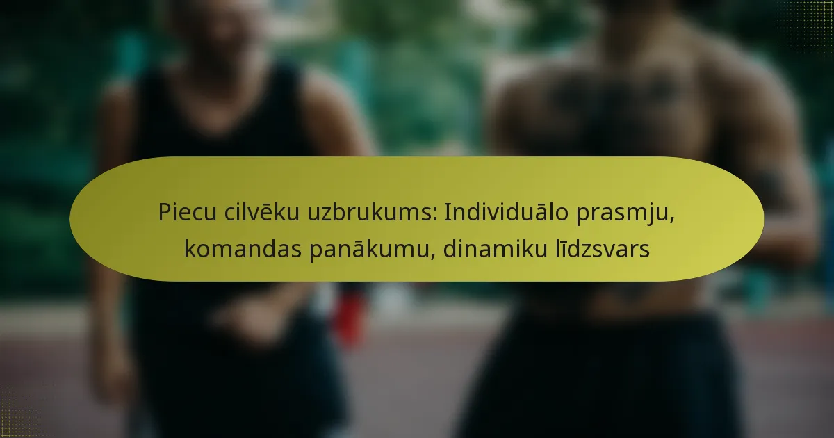 Piecu cilvēku uzbrukums: Individuālo prasmju, komandas panākumu, dinamiku līdzsvars