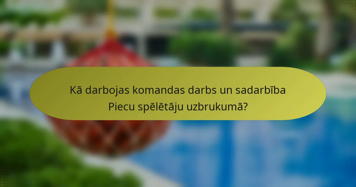 Kā darbojas komandas darbs un sadarbība Piecu spēlētāju uzbrukumā?