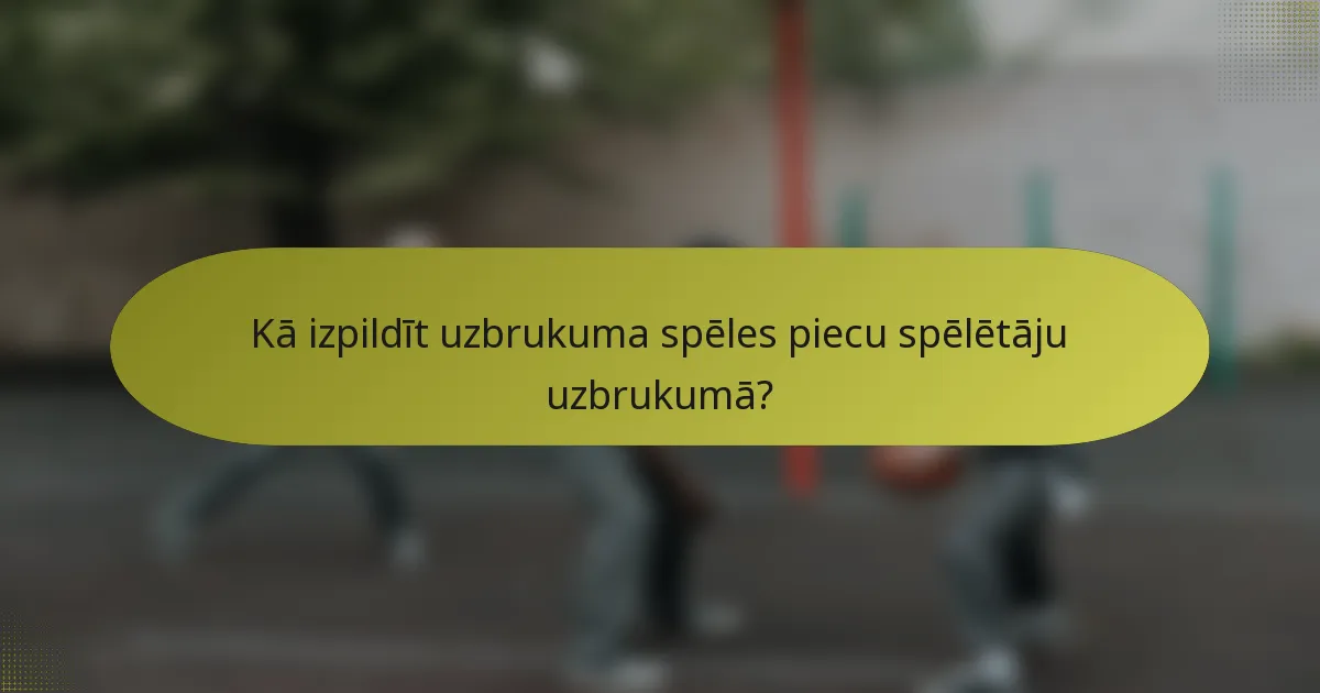 Kā izpildīt uzbrukuma spēles piecu spēlētāju uzbrukumā?