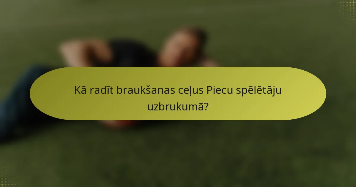 Kā radīt braukšanas ceļus Piecu spēlētāju uzbrukumā?