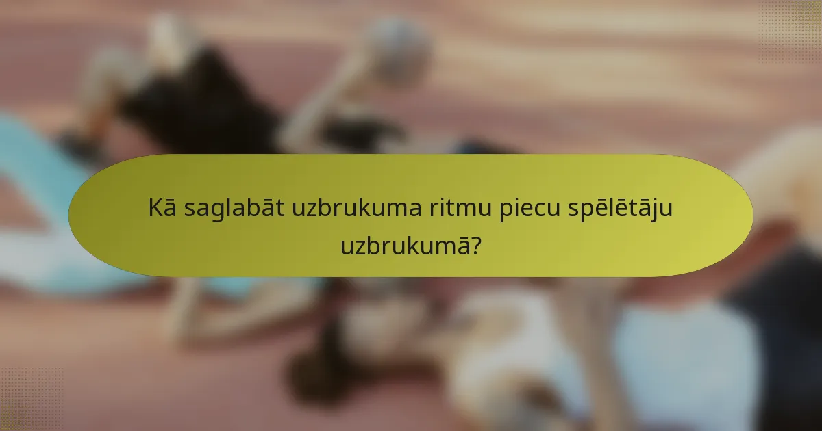 Kā saglabāt uzbrukuma ritmu piecu spēlētāju uzbrukumā?
