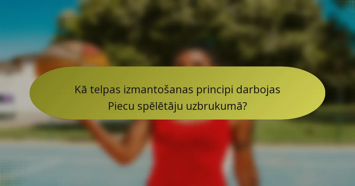 Kā telpas izmantošanas principi darbojas Piecu spēlētāju uzbrukumā?