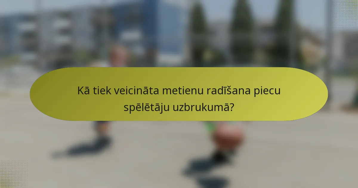 Kā tiek veicināta metienu radīšana piecu spēlētāju uzbrukumā?