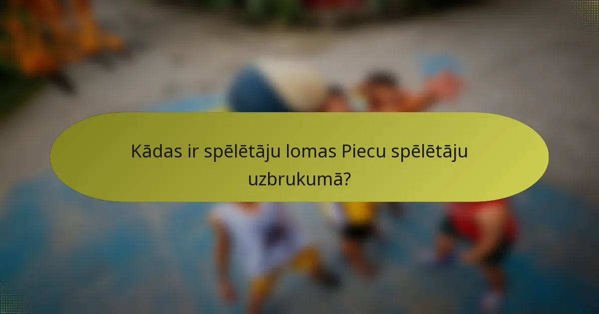 Kādas ir spēlētāju lomas Piecu spēlētāju uzbrukumā?