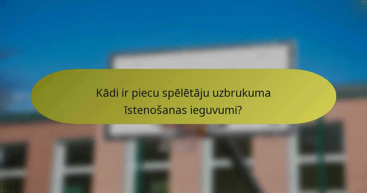 Kādi ir piecu spēlētāju uzbrukuma īstenošanas ieguvumi?