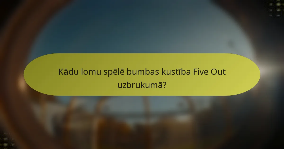 Kādu lomu spēlē bumbas kustība Five Out uzbrukumā?